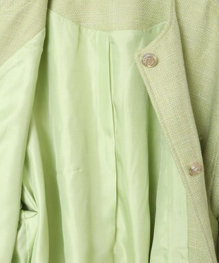 Green Parks ツィードミディ丈ジャケット Lime Green