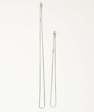 WEGO ステンレスシンプルチェーンネックレス60㎝ 柄1