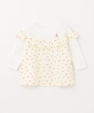 組曲 KIDS 【80-90cm】Tulips Shower セットアップ ベージュ系5