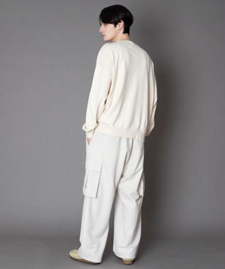 WEGO アクセ付きワンポイントニットプルオーバー（LS） オフホワイト