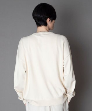 WEGO アクセ付きワンポイントニットプルオーバー（LS） オフホワイト