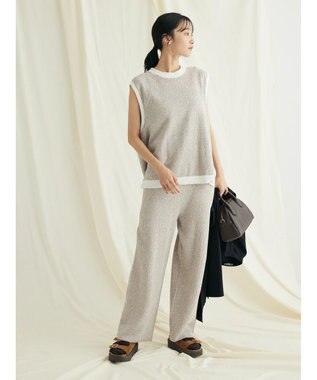 CRAFT STANDARD BOUTIQUE リンクス編みニットパンツ Ivory