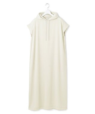 23区 L 【SLOW/一部店舗限定】コットンライクテリー フーディー ワンピース ベージュ系