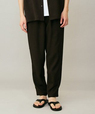 UNFILO MENS リネンライク イージーテーパード