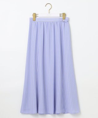 ANY SIS 【洗える】マーメイド フレアスカート ブルーストライプ