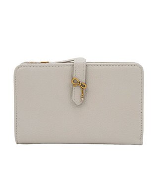 LANVIN en Bleu リュバン 二つ折り財布 ベージュ