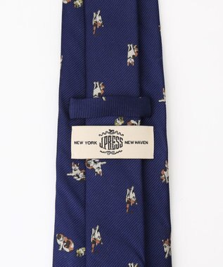 J.PRESS MEN 【JOKE TIE COLLECTION】猫に小判 ネクタイ ネイビー系7
