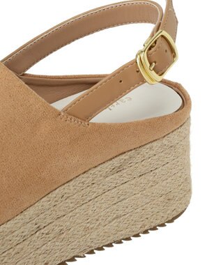 earth music&ecology 厚底ジュートサンダル Beige