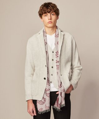 JOSEPH ABBOUD 【イタリア製】ペイズリーパターン ストール ワイン系7