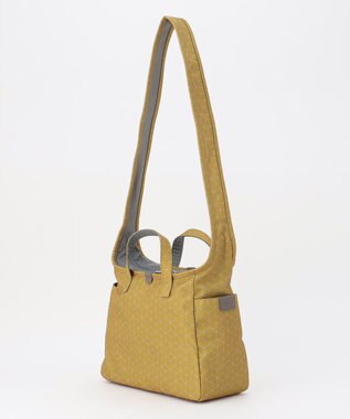 Y'SACCS キュービック×ポイントドット　2WAYトート＆ショルダー　Sサイズ イエロー