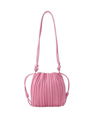 Green Parks プリーツ巾着バッグ Pink