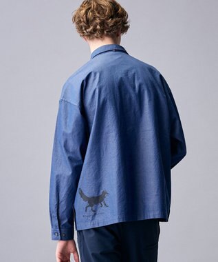 JOSEPH ABBOUD MOUNTAIN 【テーム ヤルヴィモチーフ/サスティナブル】　ビオグレース シャツ ネイビー系