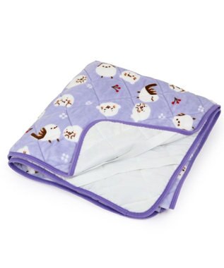 Mother garden しろたん 敷パッド 《シマエナガ》 100×200cm パープル