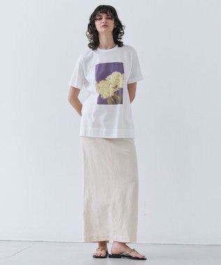 BEIGE， 【洗える】CUPHEA / Iラインロングスカート Ecru