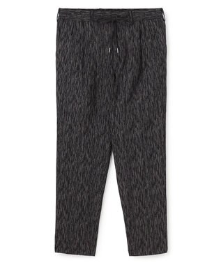 JOSEPH HOMME 【新素材】ブラッシュストロークジャガード　　ドロスト付タック入りテーパードパンツ / PEGG TUCK グレー系