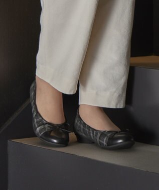 ASICS WALKING ペダラ レディース 2.0cm ヒール ブラック系