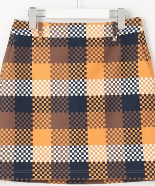 23区GOLF 【WOMEN】チェッカープリント スカート イエロー系3