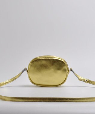 blancle メタリックレザー ラウンドショルダー GOLD