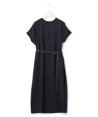 ICB 【接触冷感・UVケア・速乾・洗える】FluidBackSatin ワンピース ネイビー系