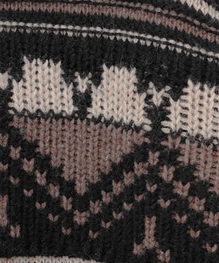 JOSEPH ABBOUD MOUNTAIN 【ペルー素材使用】ハイランドウール カウチン ジップ ニット ブラック系7