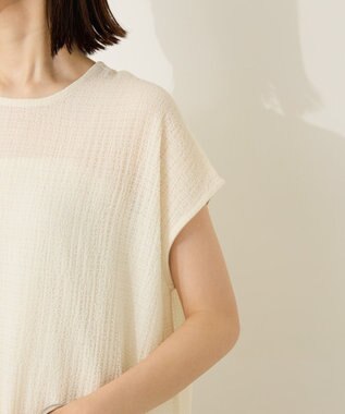 AMERICAN HOLIC ポコポコノースリーブワンピース【インナー付き】 Ivory