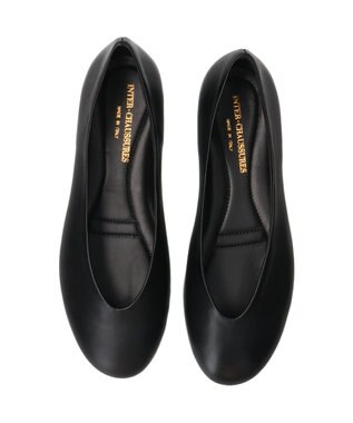INTER-CHAUSSURES 【INTER-CHAUSSURES】ラウンドトウサケットバレエシューズ ブラック
