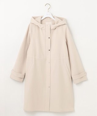 ANY SIS 【洗える】フーデットロング コート アイボリー