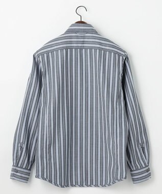 JOSEPH ABBOUD 【キングサイズ・2WAY】リバーシブル シャツ ブルー系