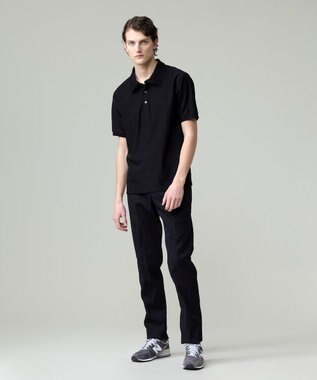 J.PRESS MEN 夏のアクティブシーンを驚くほど自由に！【接触冷感 / UVカット / ストレッチ / 防シワ / 洗える】【MECHANICAL】アクティブ ポロシャツ ブラック系