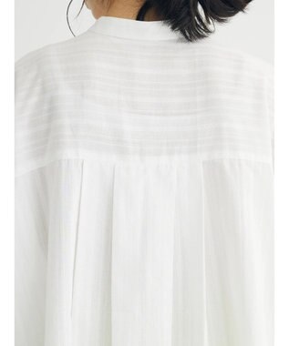 Green Parks カラミバンドカラーシャツ Off White