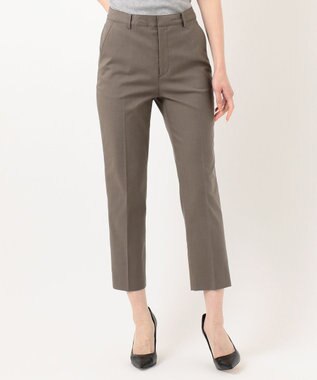 J.PRESS LADIES S 【シワになりにくい】コットンフィッティーシャーク テーパードパンツ