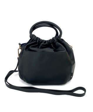 ROOTOTE 1254【合皮ギャザートート】LT.ベビールー.クランプリー-A 04：ブラック