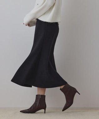 GRACE CONTINENTAL バックルマーメイドスカート ブラック