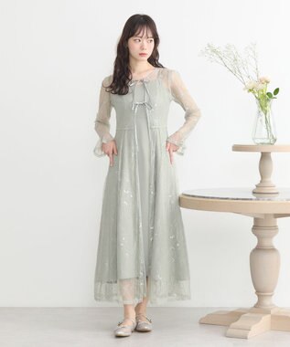 earth music&ecology SET2点レースワンピース＋キャミワンピース ミント