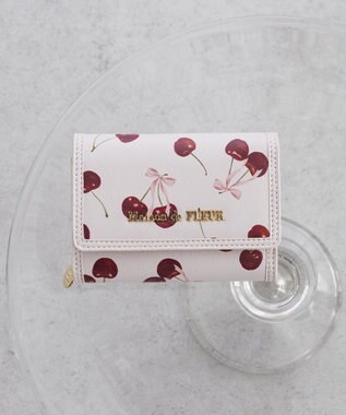 Maison de FLEUR チェリー柄ウォレット