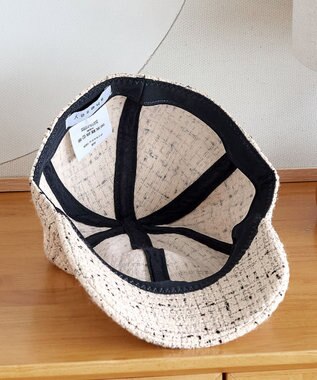 Tiaclasse ツイードキャップ アイボリー