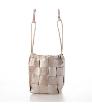 UNBILLION perche サスティナブルメッシュドロストショルダーバッグS シルバー