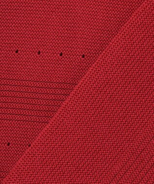 自由区 【XSサイズ～/洗える】ドライタッチホールガーメント ニット レッド系