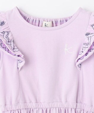 組曲 KIDS 【150-160cm】ビーチコーミングスカラップ ワンピース マーメイドピンク系