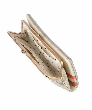 tsumori chisato CARRY tcパッチワーク がま口 長財布 ゴールド