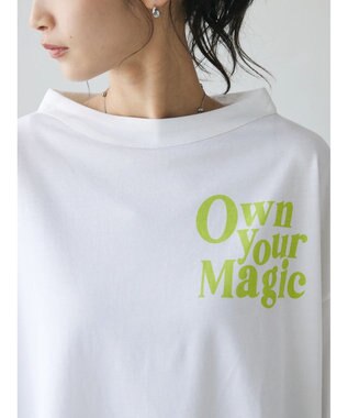 CRAFT STANDARD BOUTIQUE シルケット天竺　ロゴＰＴボトルネックＰＯ　５／Ｓ Off White