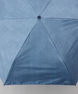 AURORA 【Ungrid（アングリッド）】デニム風プリント晴雨兼用傘（折りたたみ傘） チャコールグレー