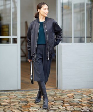 ICB 【洗える】 ウールマットウース ショートパンツ パイングリーン系