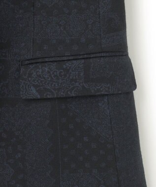 JOSEPH HOMME パッチジャガードジャージー　ジャケット ネイビー系3