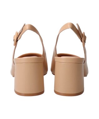 INTER-CHAUSSURES 【CARRANO】ポインテッドバックストラップパンプス ベージュ