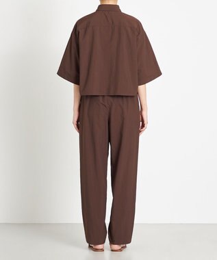 NAVE 【ReNAVE　撥水機能・UVカット・透湿・接触冷感・洗える】ナイロンタスランシャツ ダークブラウン系