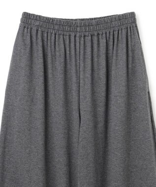 uncrave プレーンジャージー ギャザーパンツ チャコール