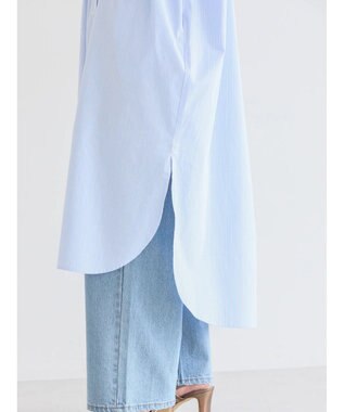 AMERICAN HOLIC ＵＶカット綿ブロードシャツワンピース Stripe