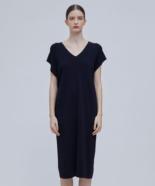 BEIGE， NADIA / サマーニットドレス Navy x Camel