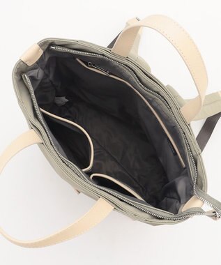 Y'SACCS アシメファスナーポケットリュック ライトグリーン